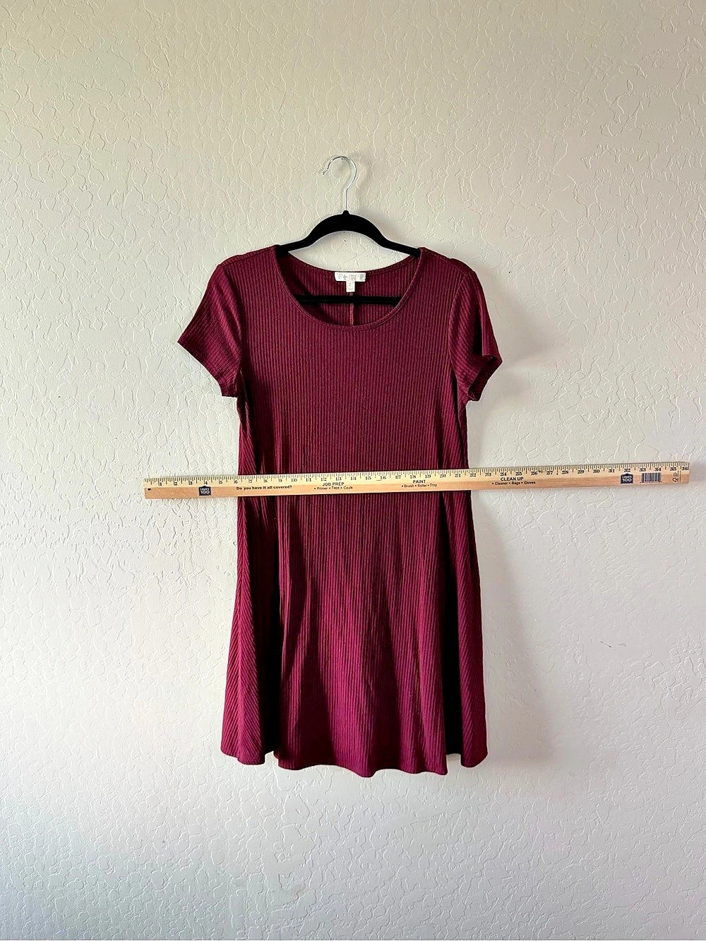 Love Fire Ribbed Mini Dress Size Small - Picture 3 of 5